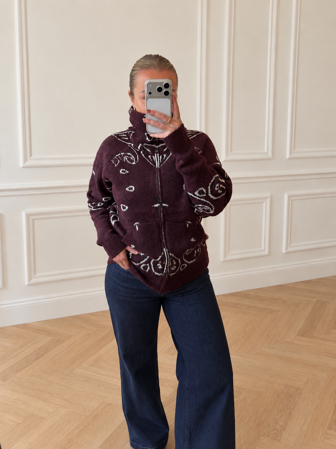 Gilet SOFIA bordeaux