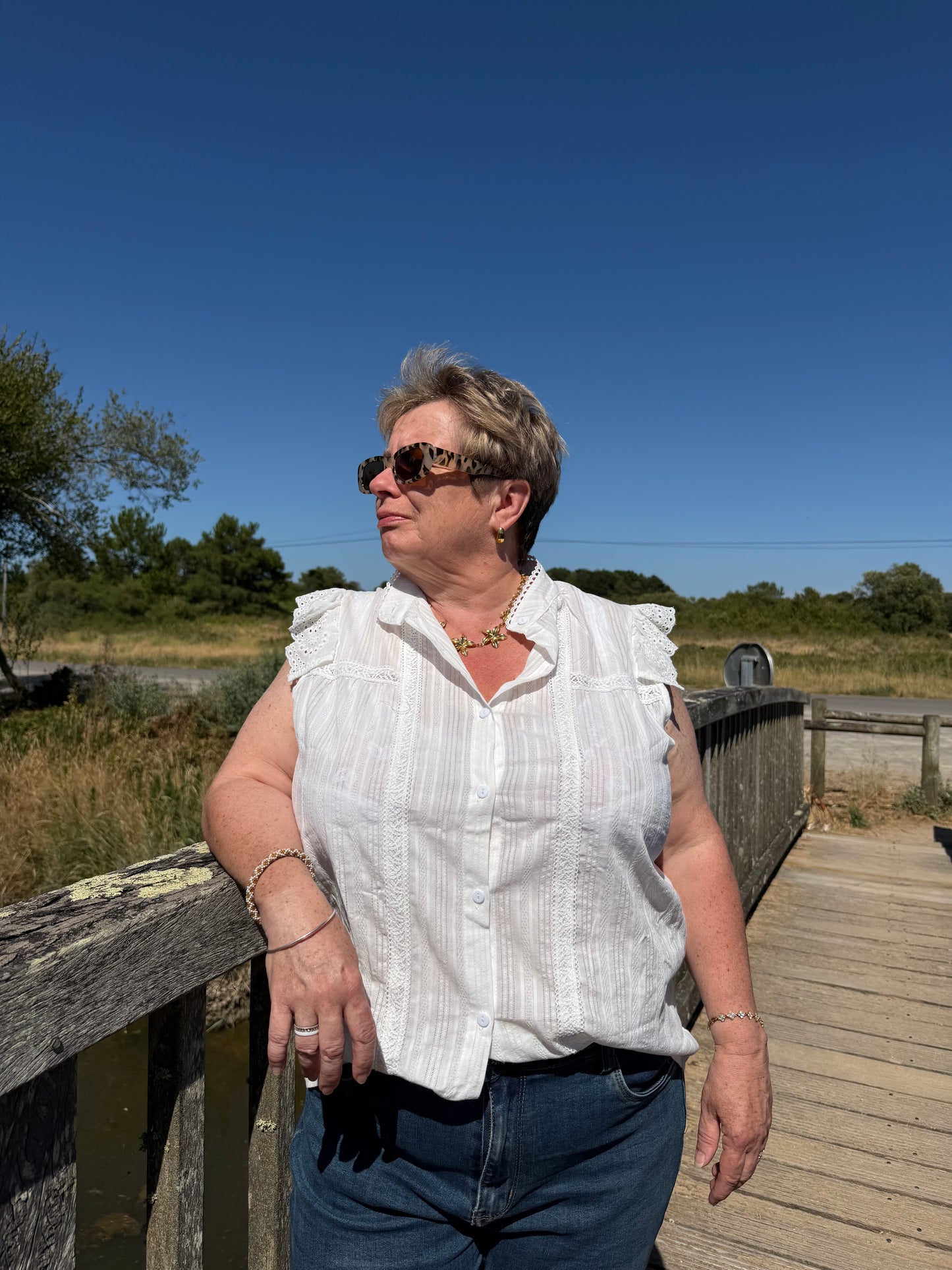 Chemisier BRODERIE GRANDE TAILLE
