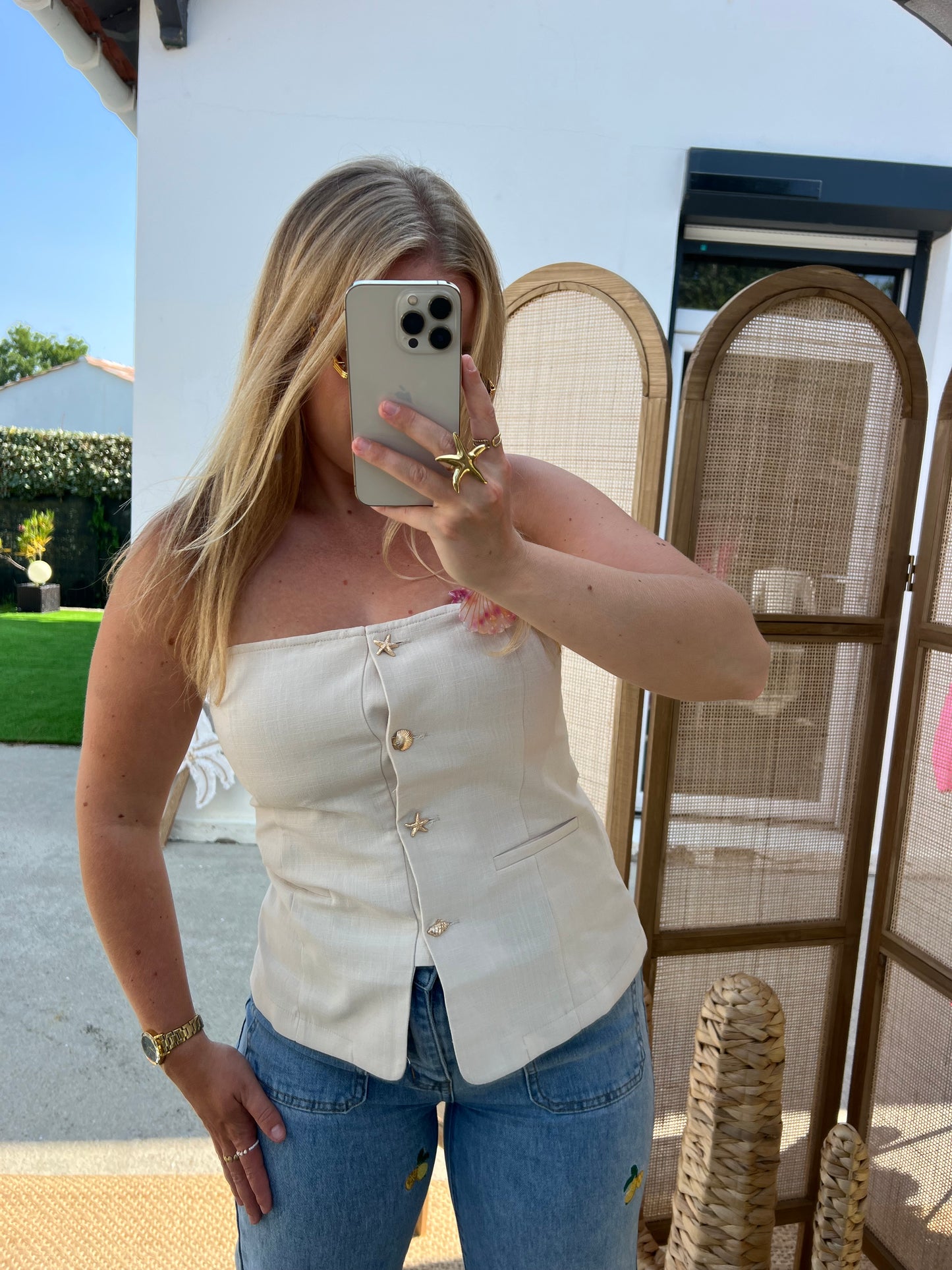 Bustier coquillages