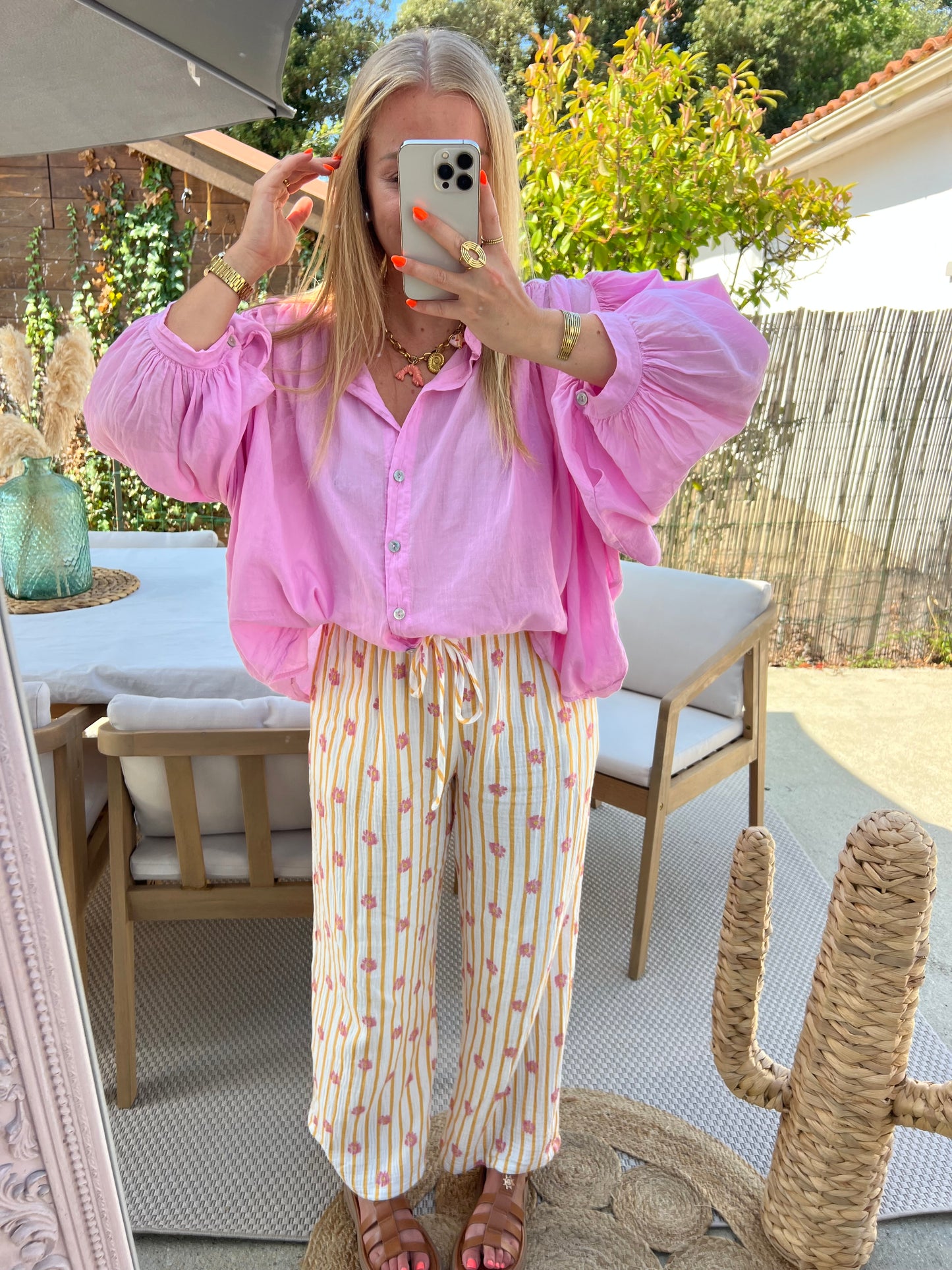 Pantalon flowers