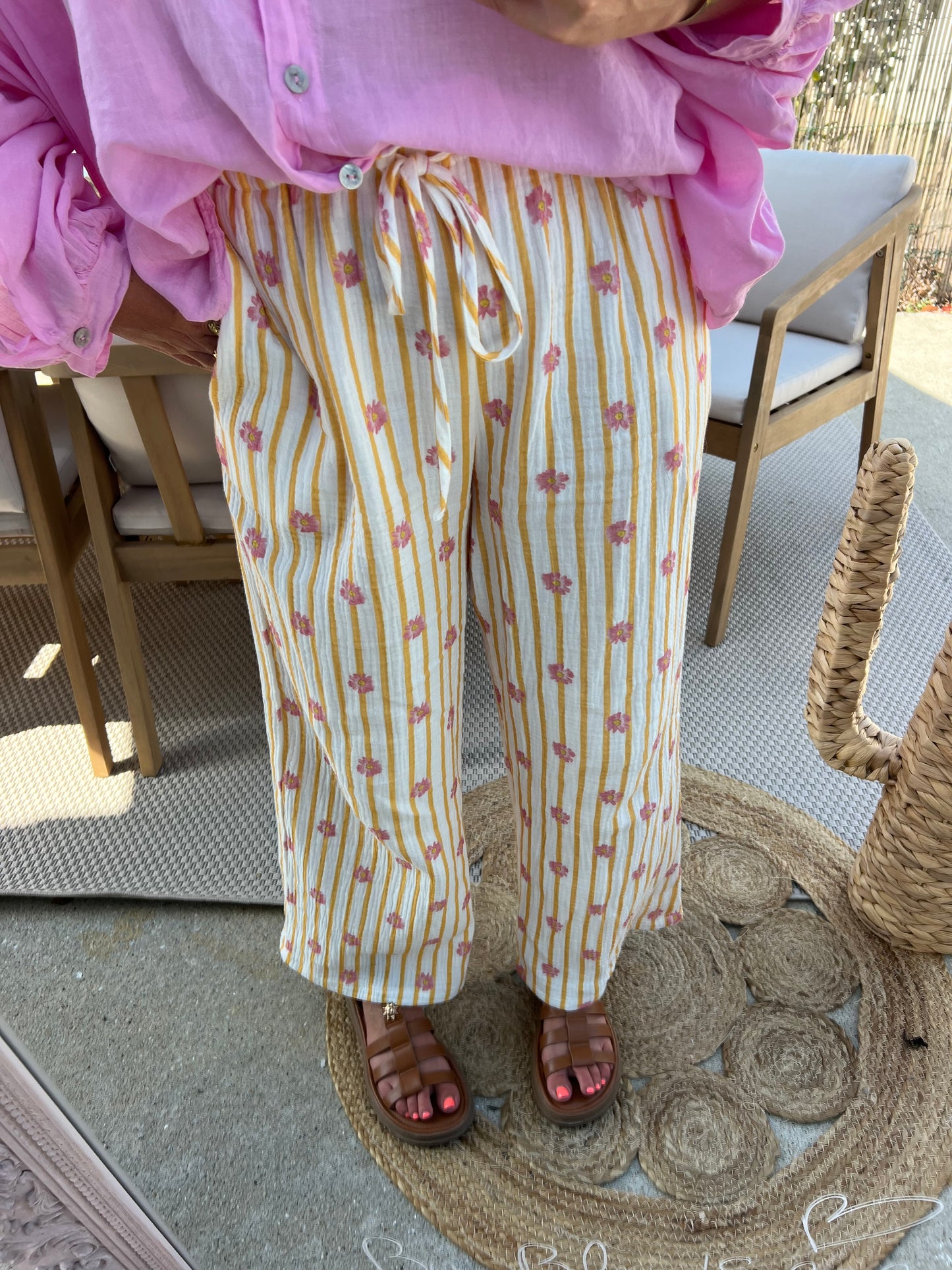 Pantalon flowers
