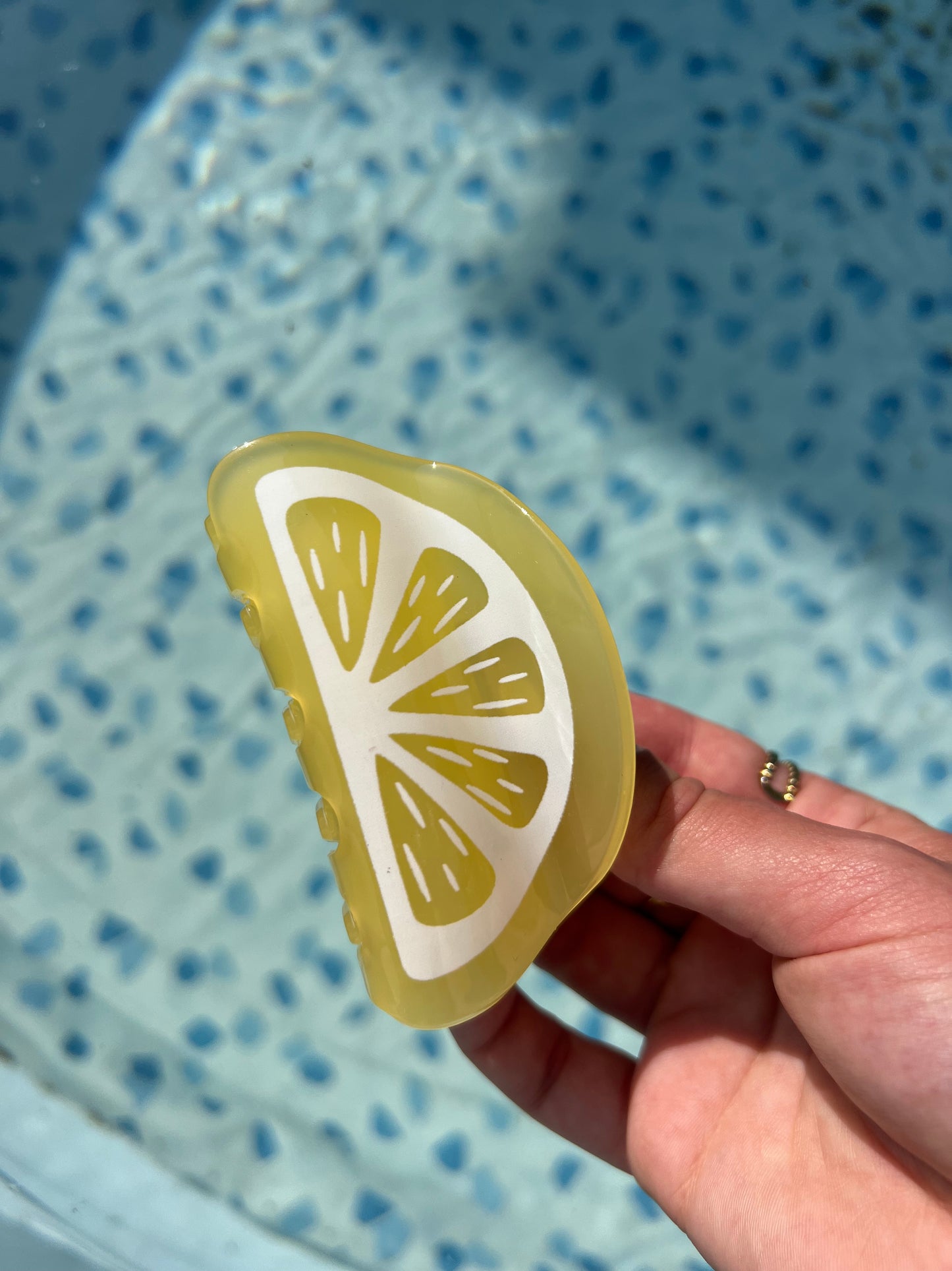 Pince à cheveux citron