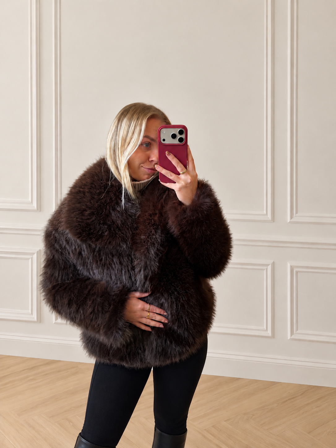 Fourrure MEGEVE marron