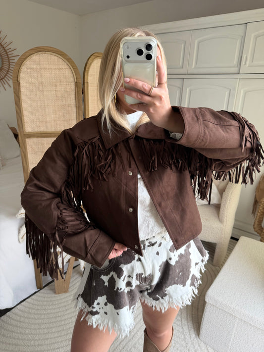 Veste à franges