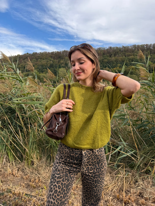 Pull SOLENE vert pistache