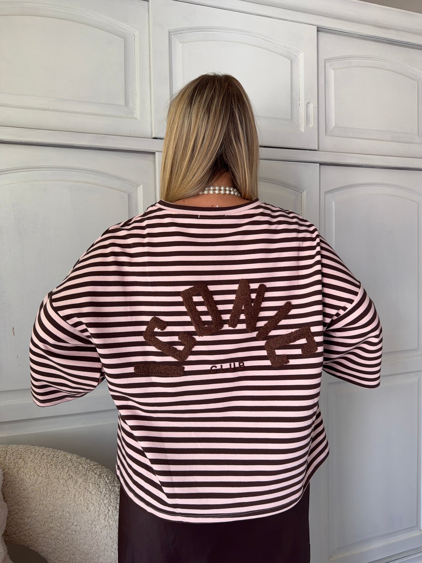 Sweat-Shirt ICONIC Marron/Rose