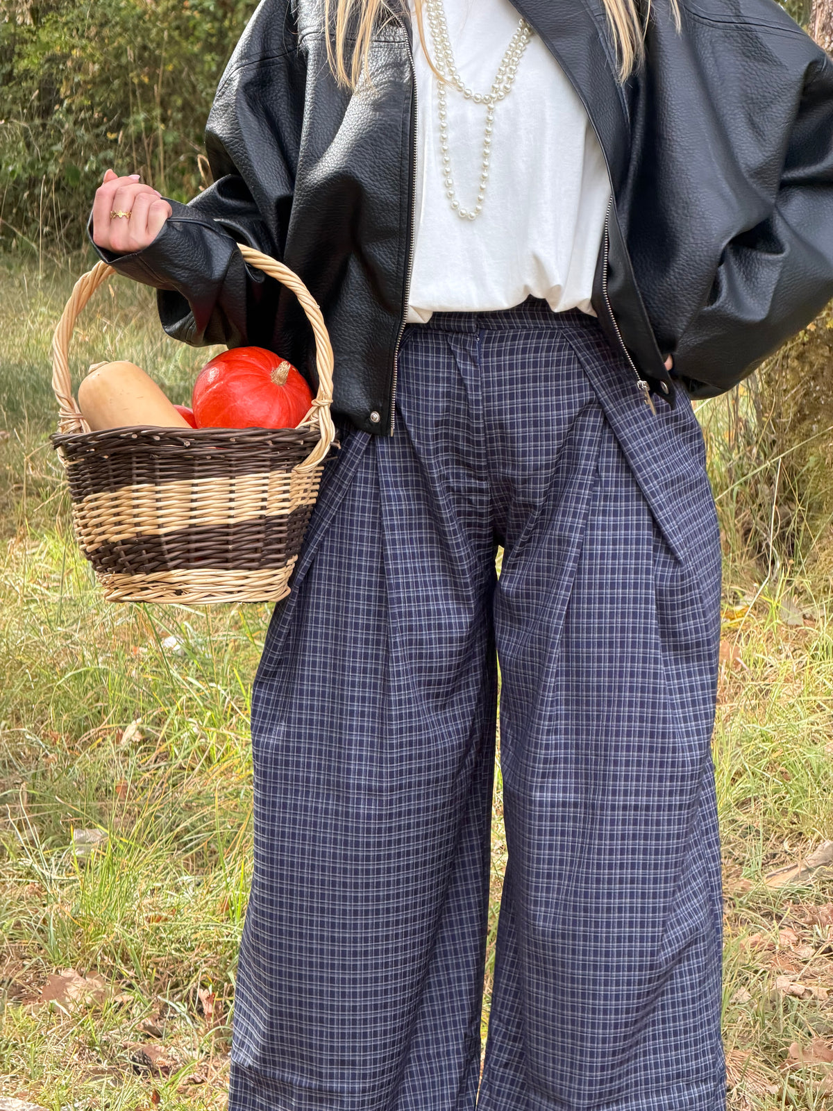 pantalon KAILA à carreaux