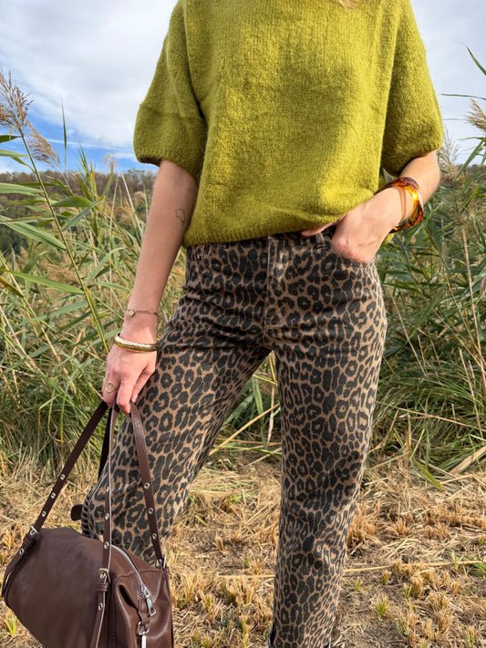 pantalon AGATHE léopard
