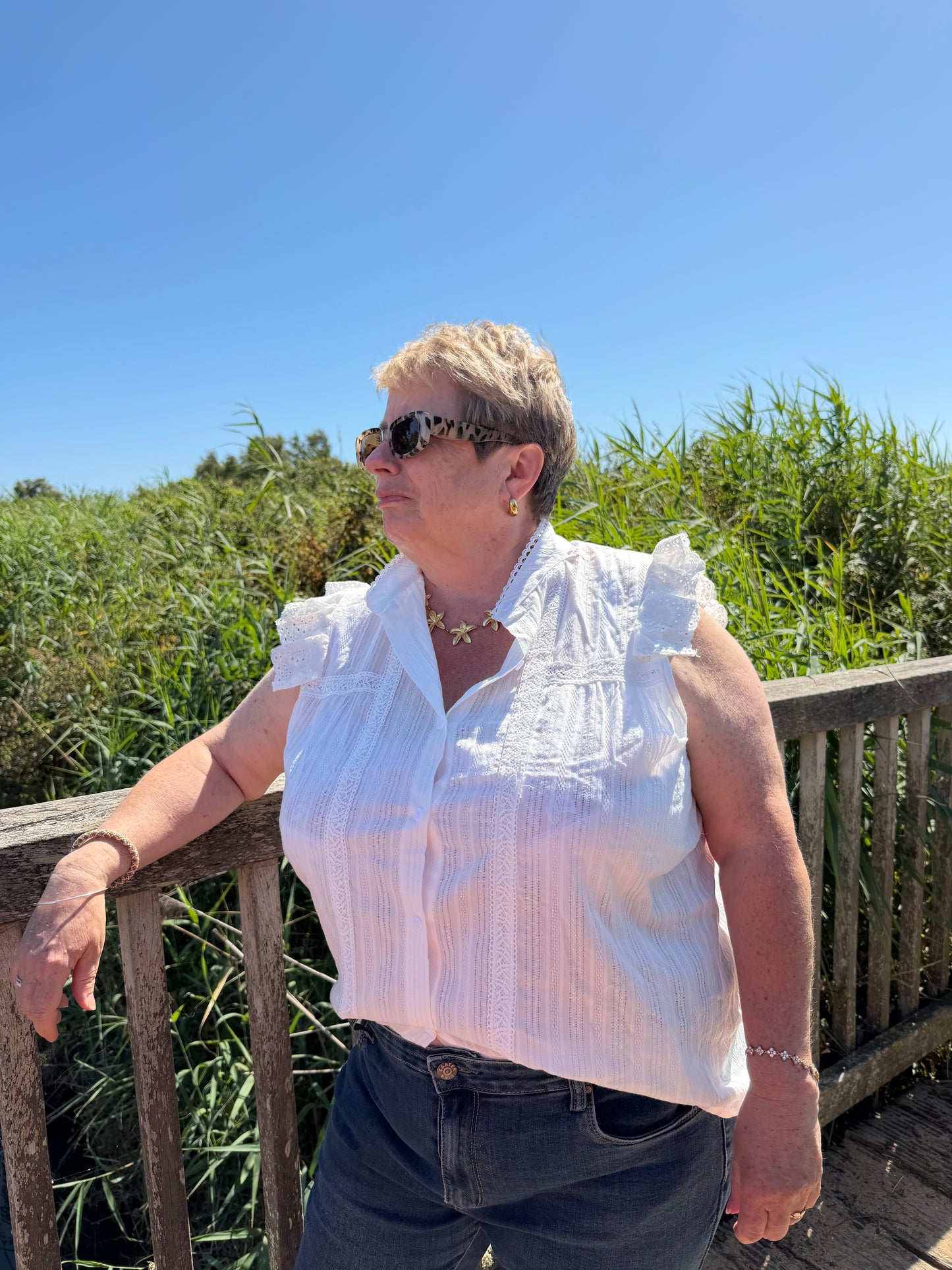 Chemisier BRODERIE GRANDE TAILLE