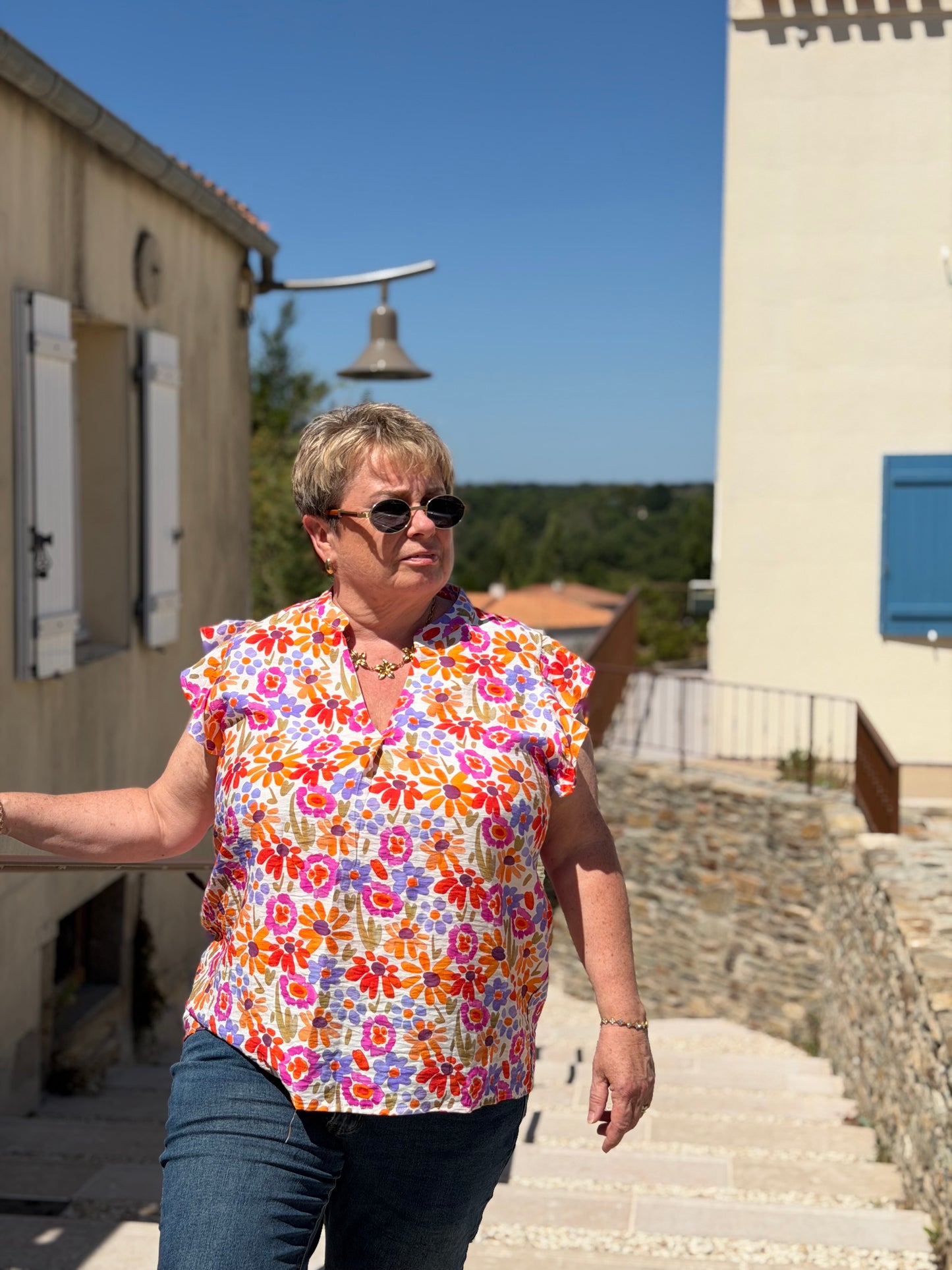Blouse FLOWER GRANDE TAILLE