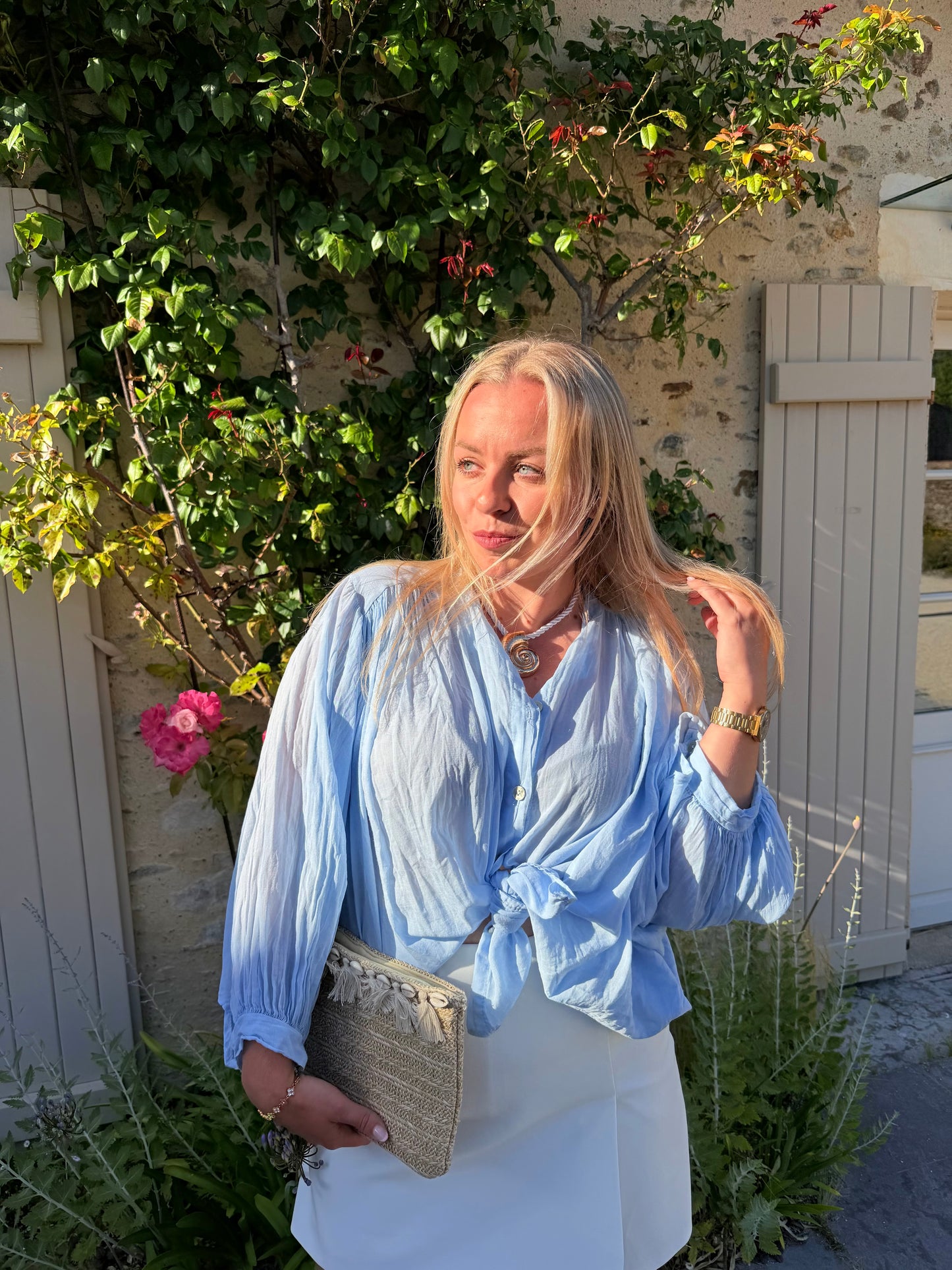 Blouse SUMMER bleu
