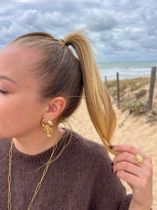 Boucles d’oreilles homard