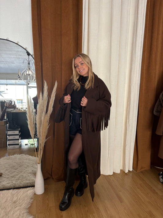 Manteau franges