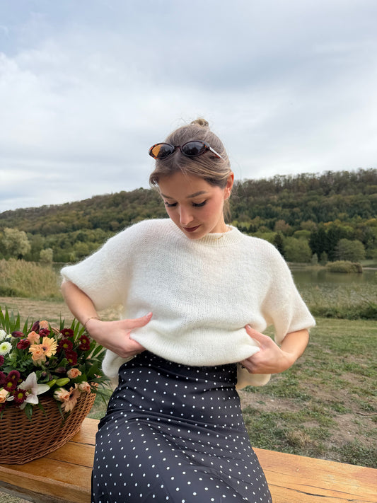 Pull SOLÈNE blanc