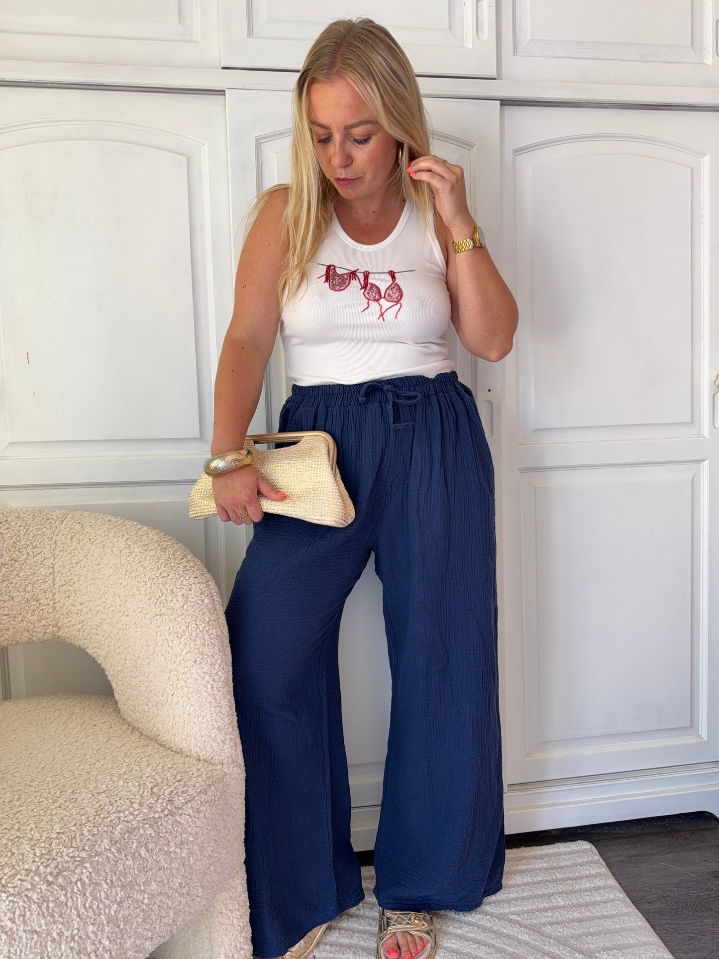 Pantalon EMY Bleu marine
