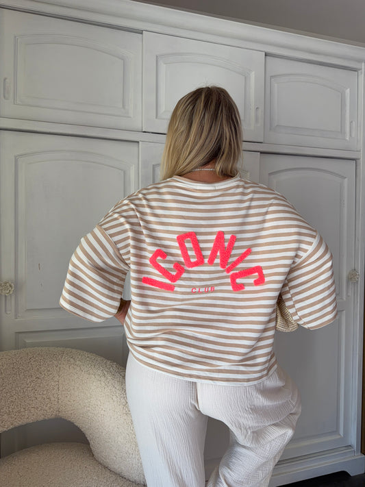 Sweat-Shirt ICONIC Camel