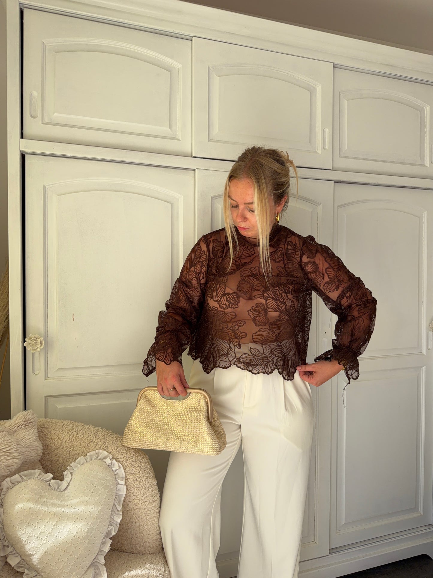 Blouse MERYL Marron