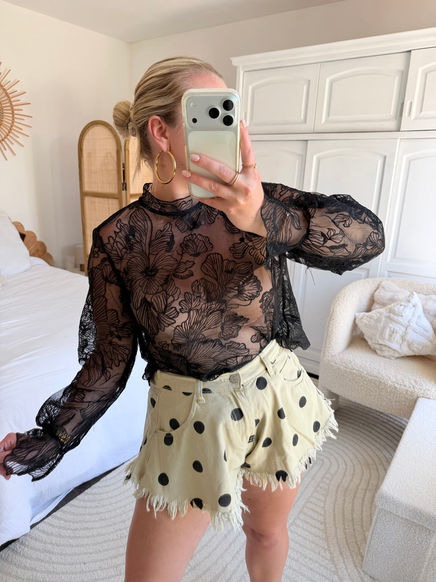 Short à pois
