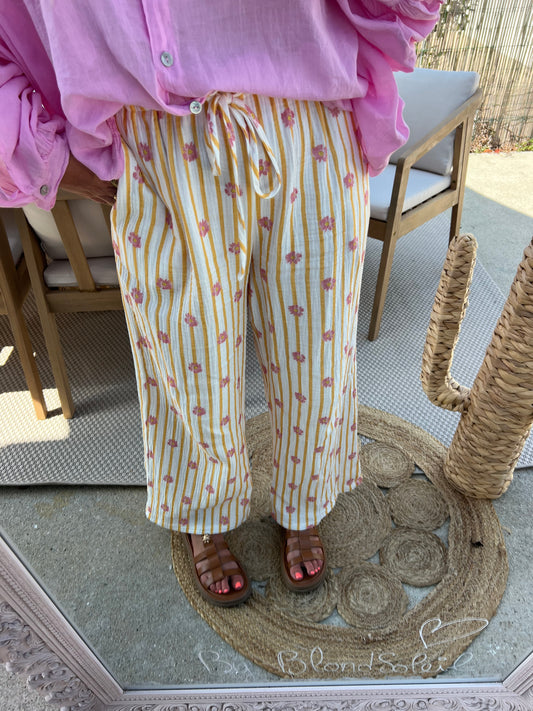 Pantalon flowers