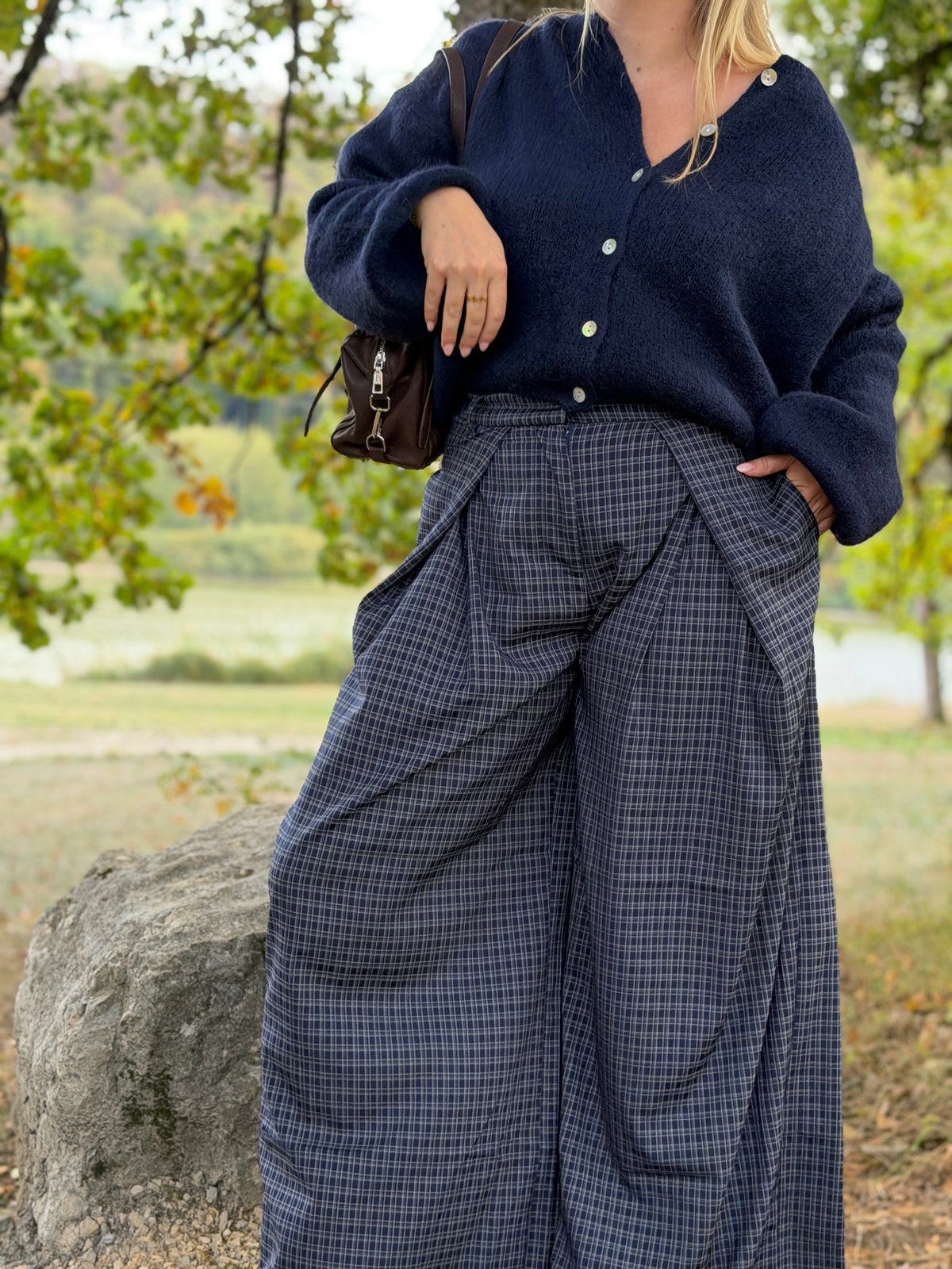 pantalon KAILA à carreaux