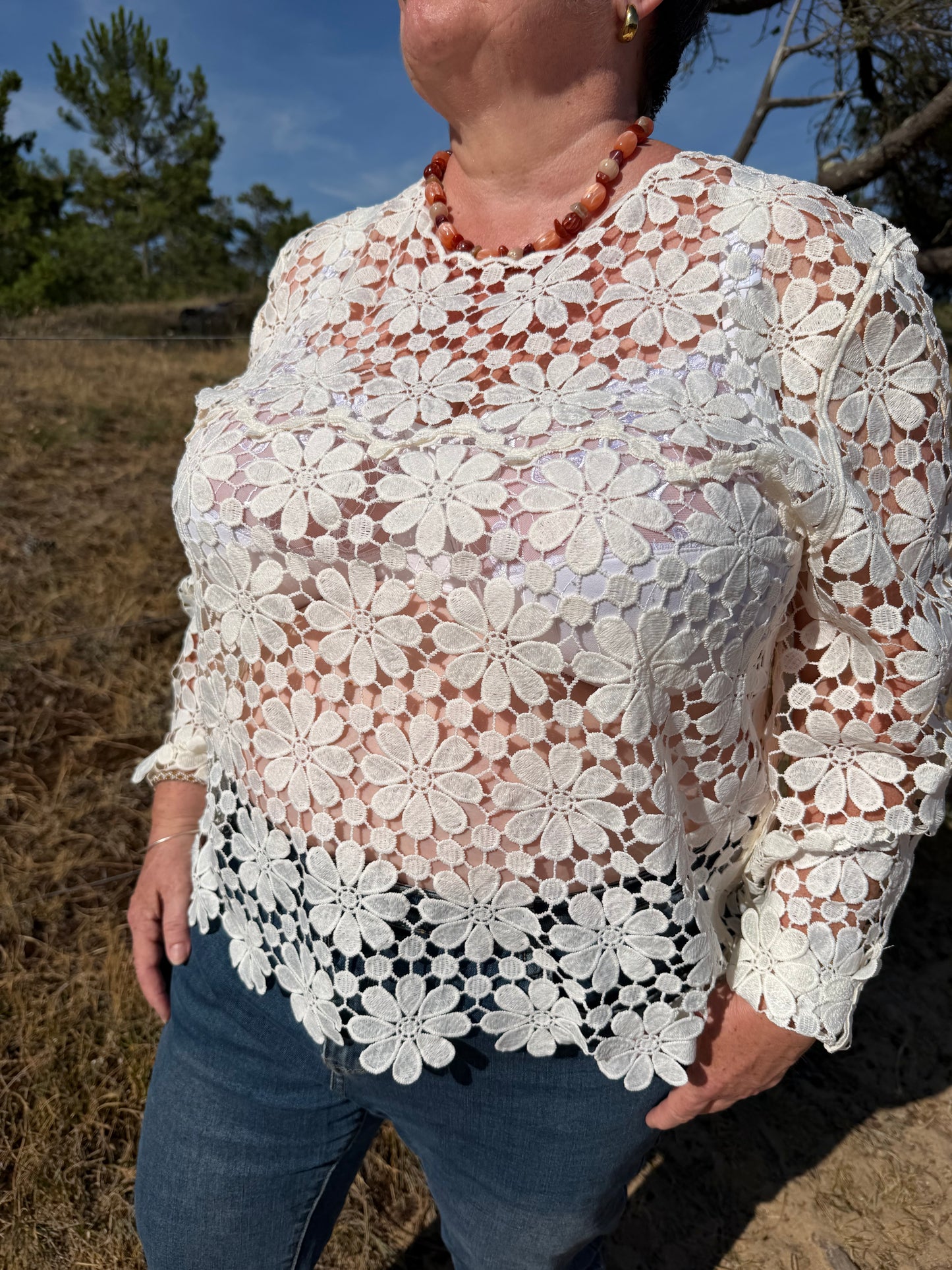 Top crochet GRANDE TAILLE