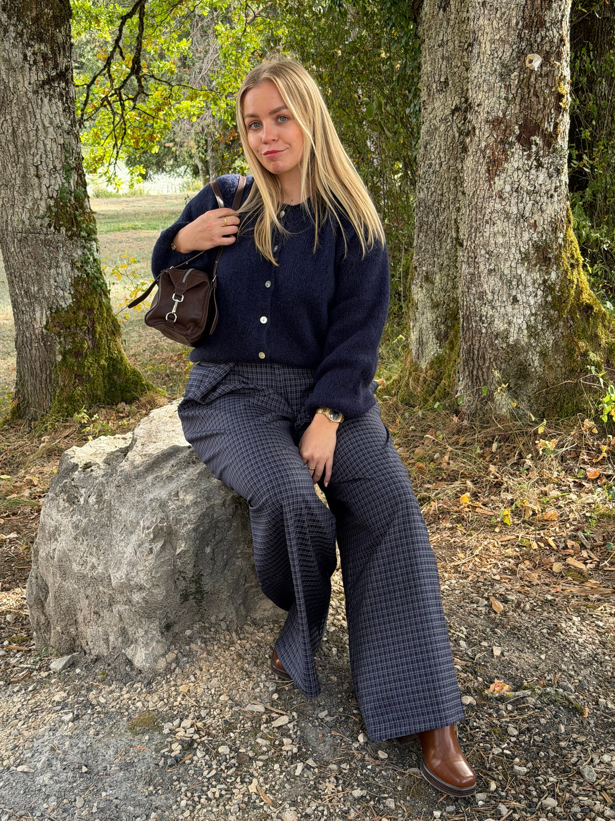 pantalon KAILA à carreaux
