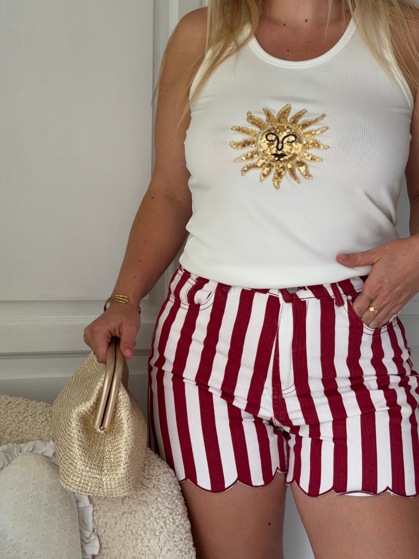 Short À RAYURES