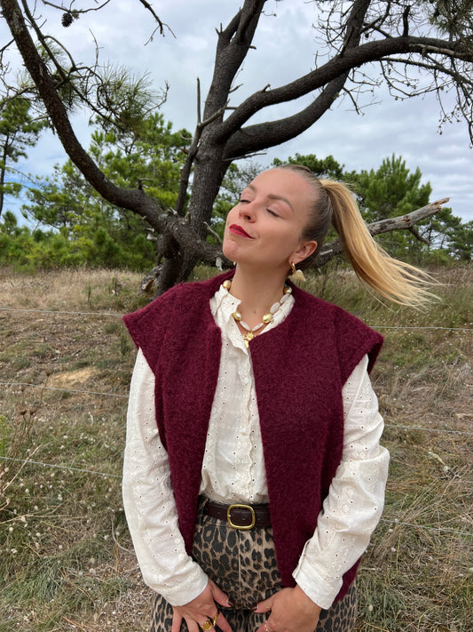 Veste Automn bordeaux